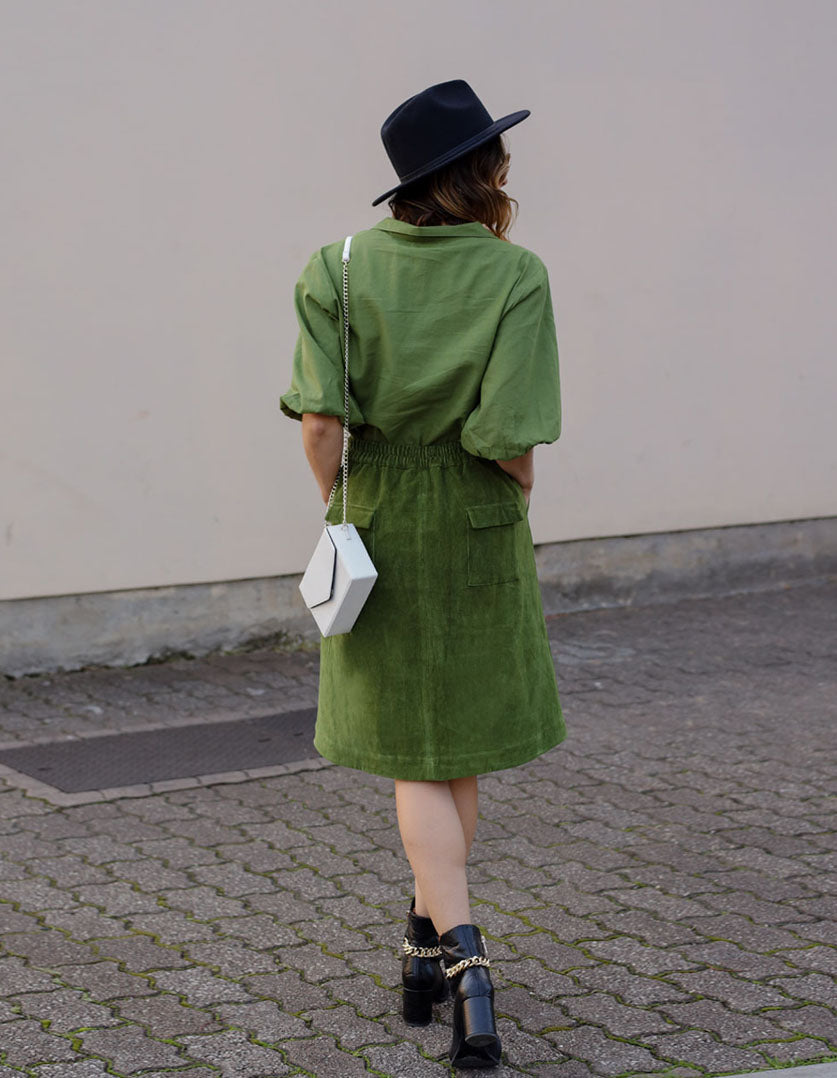 Maya Skirt - Moss Green